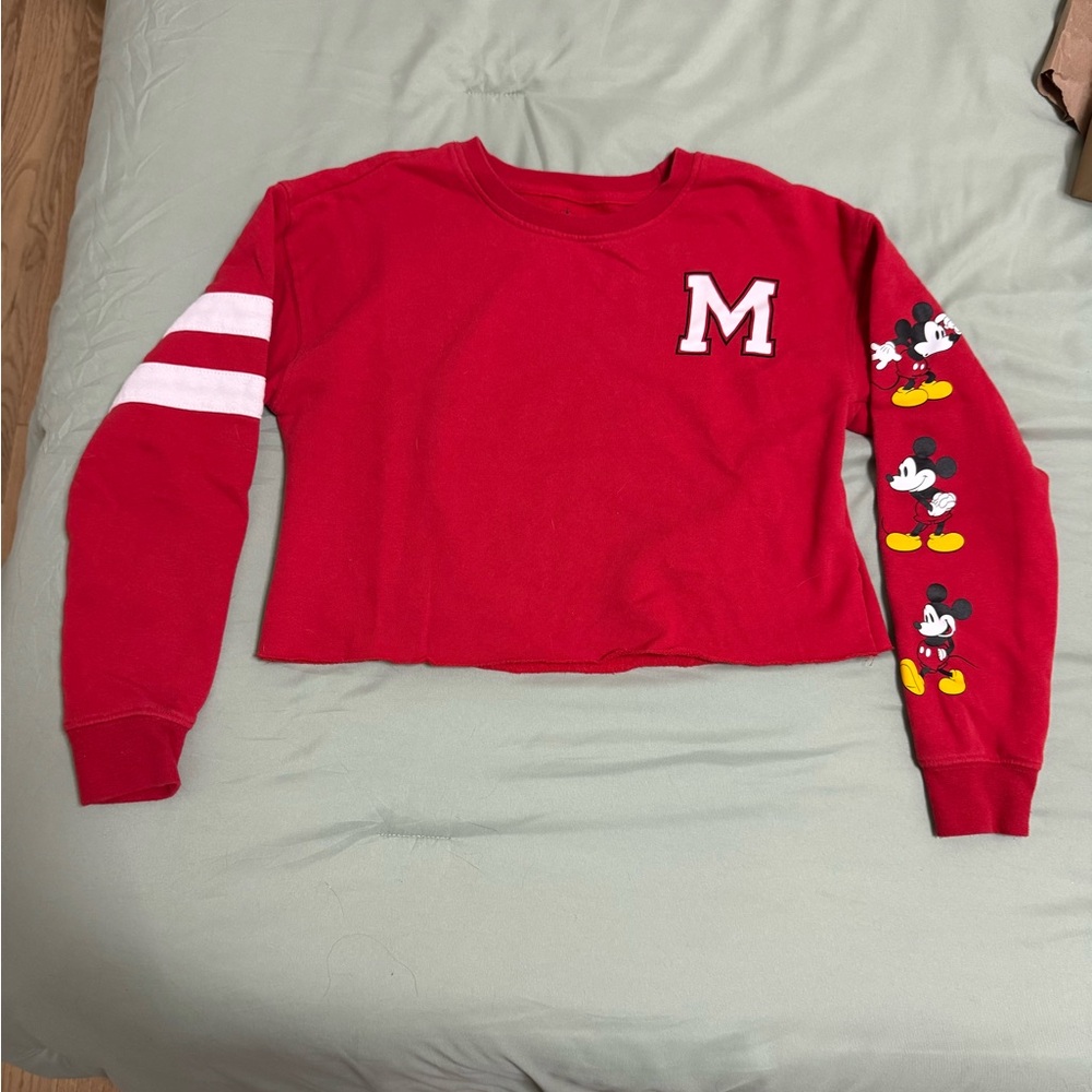 Mickey Mouse Cropped Crew Neck - Women’s XS